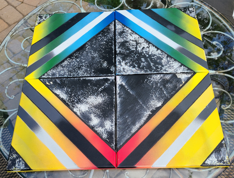 Puzzle Prism Painting #1 by Bardos