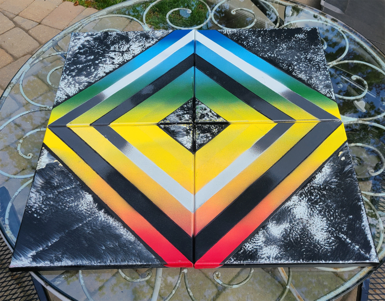 Puzzle Prism Painting #3 by Bardos