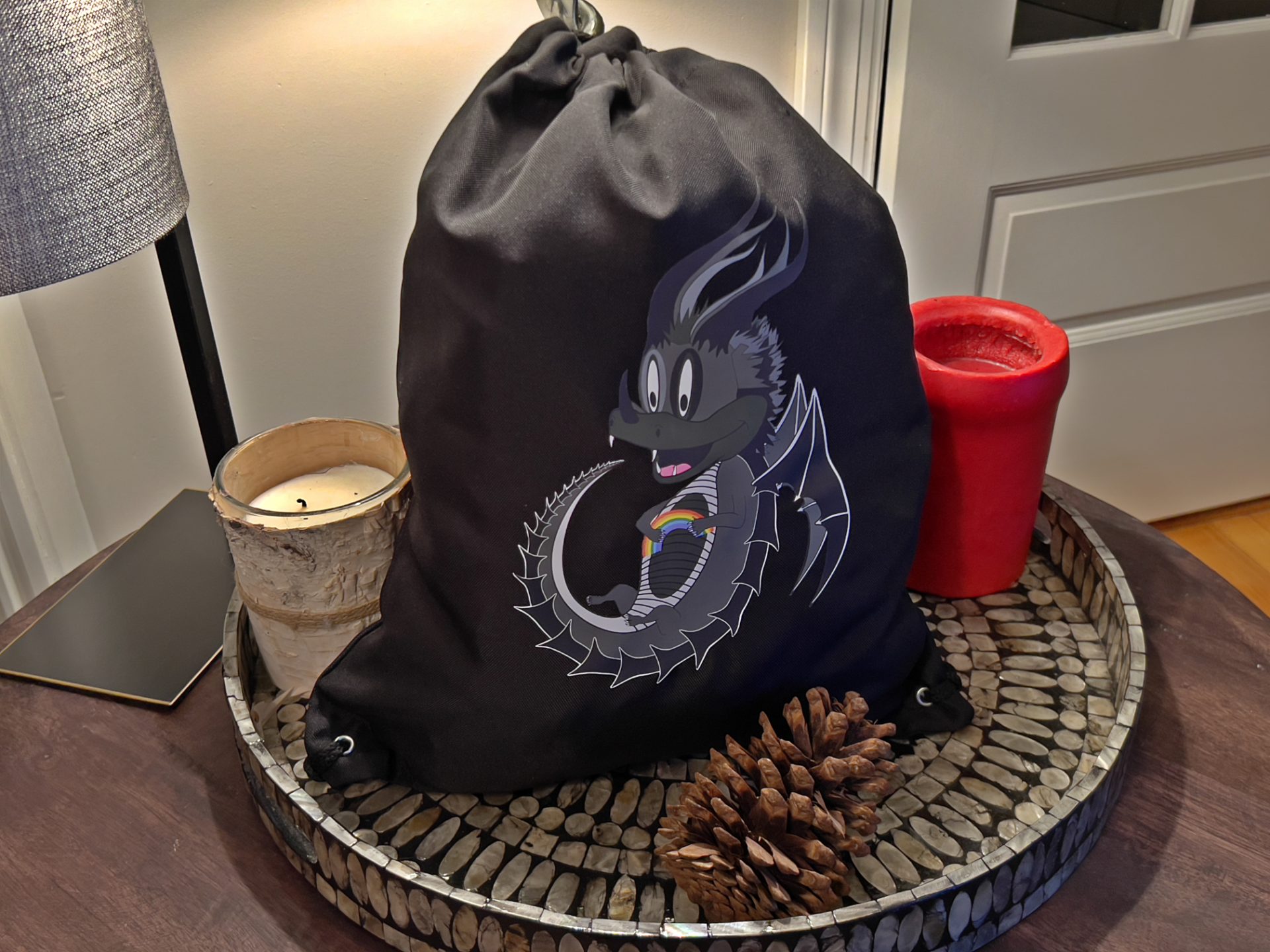 Cartoon Orphi Drawstring Bag