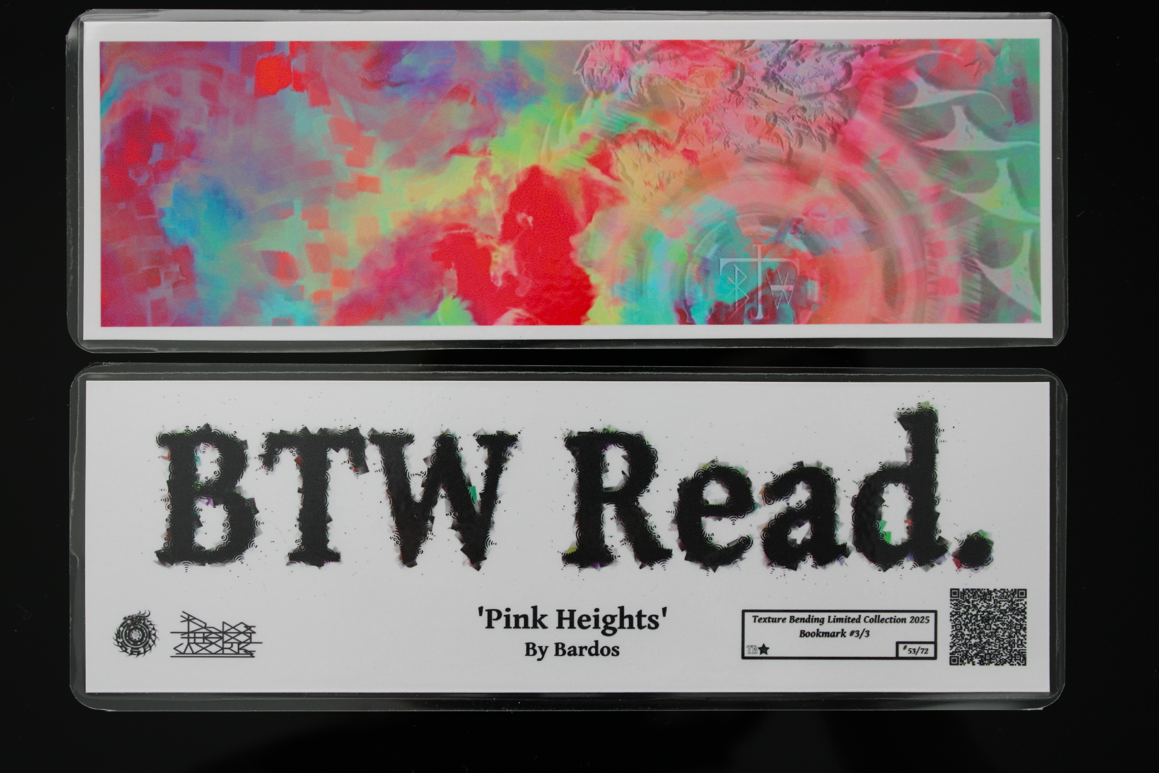 Pink Heights Laminated Bookmark
