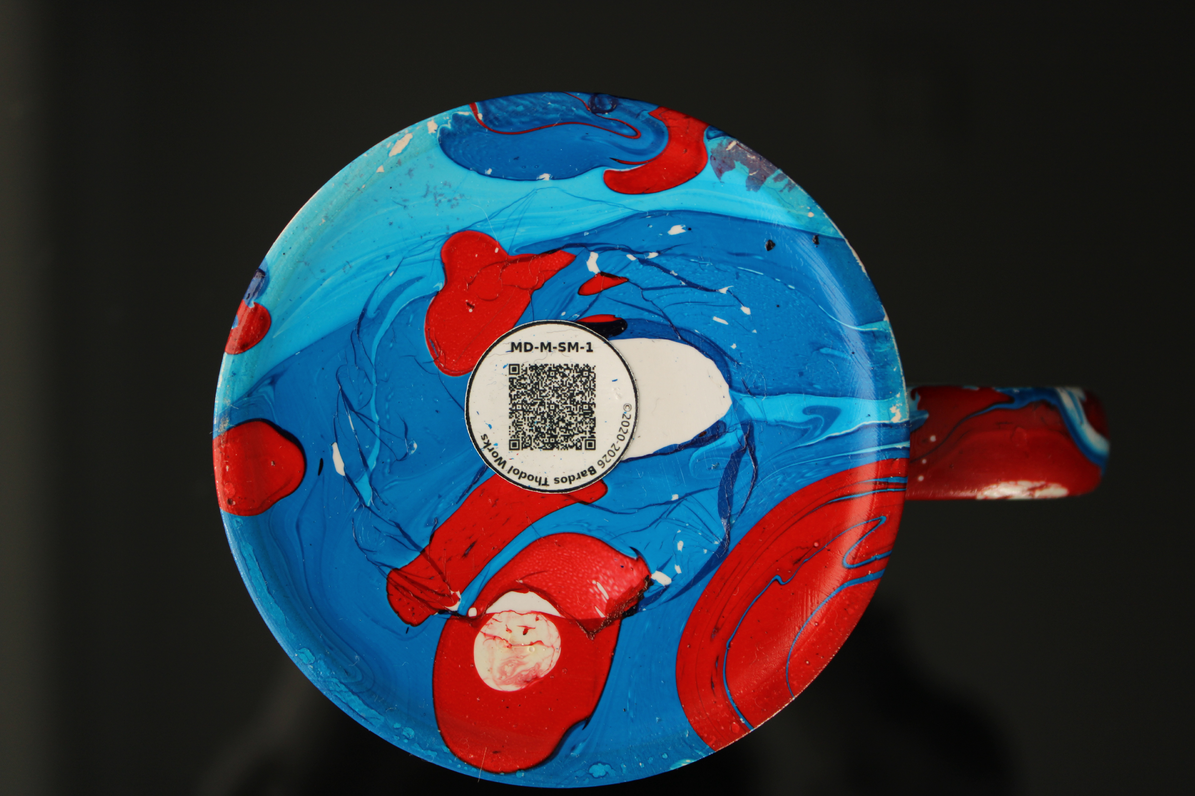 Red/White/Blue Marble Mug - Image 5