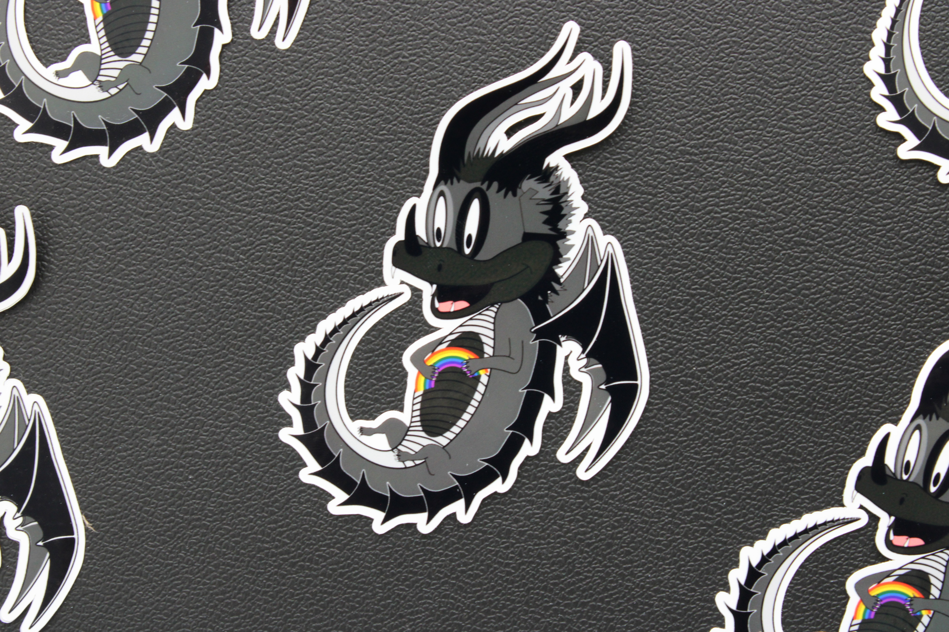 Cartoon Orphi Rainbow Vinyl Sticker